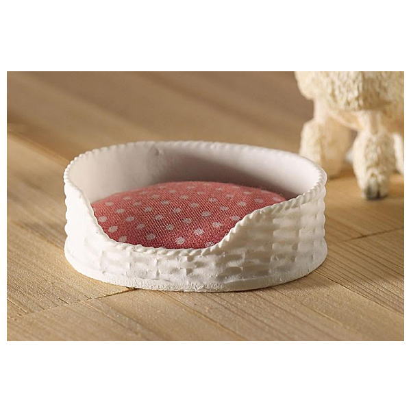 ミニチュア雑貨 水玉ピンクのペット用ベッド [SA4833] [m-s]【ネコポス配送対応】【C】