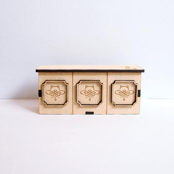 猫のミニチュア 昭和風ねこカウンター 1/12スケール ドールハウス [m-s]【 ネコポス不可 】【C】