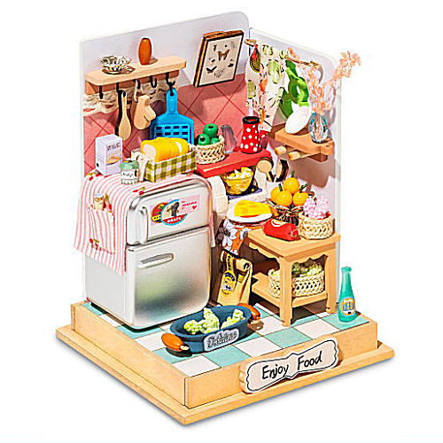 【終売】ROBOTIME Rolife ミニチュアドールハウスキット ミニサイズ 【DS015：ミニキッチン】[m-s]【 ネコポス不可 】