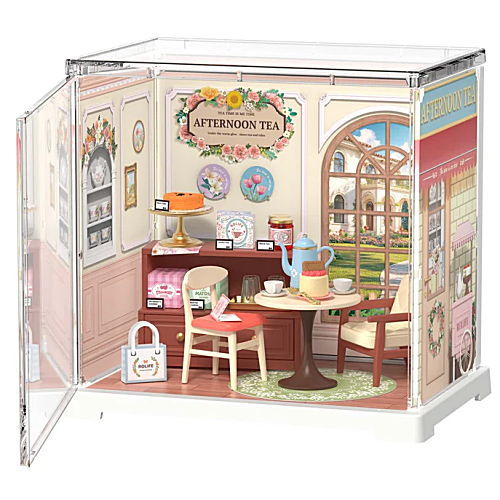 ROBOTIME ROLIFE DIY ミニチュアハウス ミニスーパークリエイターシリーズ 【DWS02B：Honey Tea Lounge】※組立説明書(英語版) [m-s]【 ネコポス不可 】