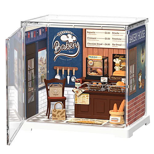 ROBOTIME ROLIFE DIY ミニチュアハウス ミニスーパークリエイターシリーズ 【DWS03B：Butter Bakery House】※組立説明書(英語版) [m-s]【 ネコポス不可 】