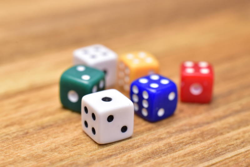 ミニチュアパーツ サイコロ 6個セット [IM67055] [m-s]【ネコポス配送