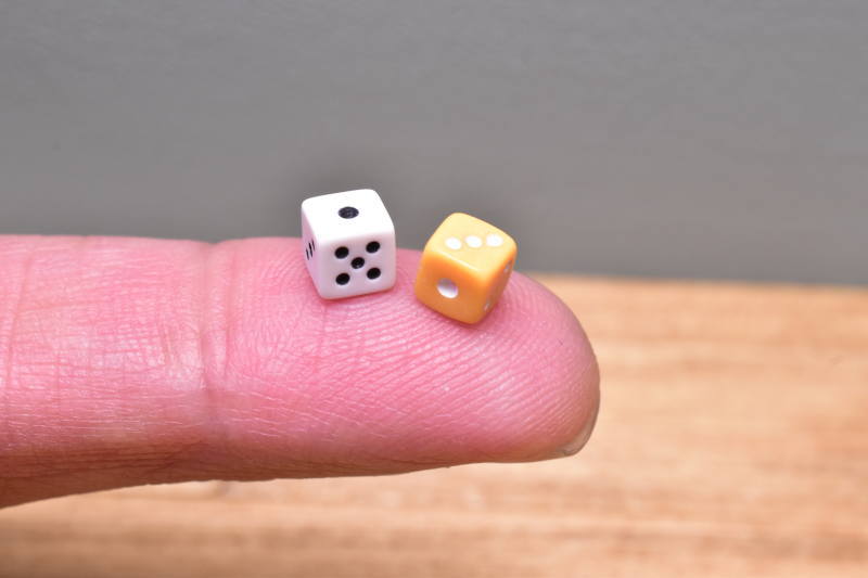 ミニチュアパーツ サイコロ 6個セット [IM67055] [m-s