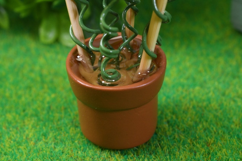 ミニチュアパーツ 朝顔の鉢植え [Q-52(ビリー)] [m-s]【 ネコポス不可 】【C】