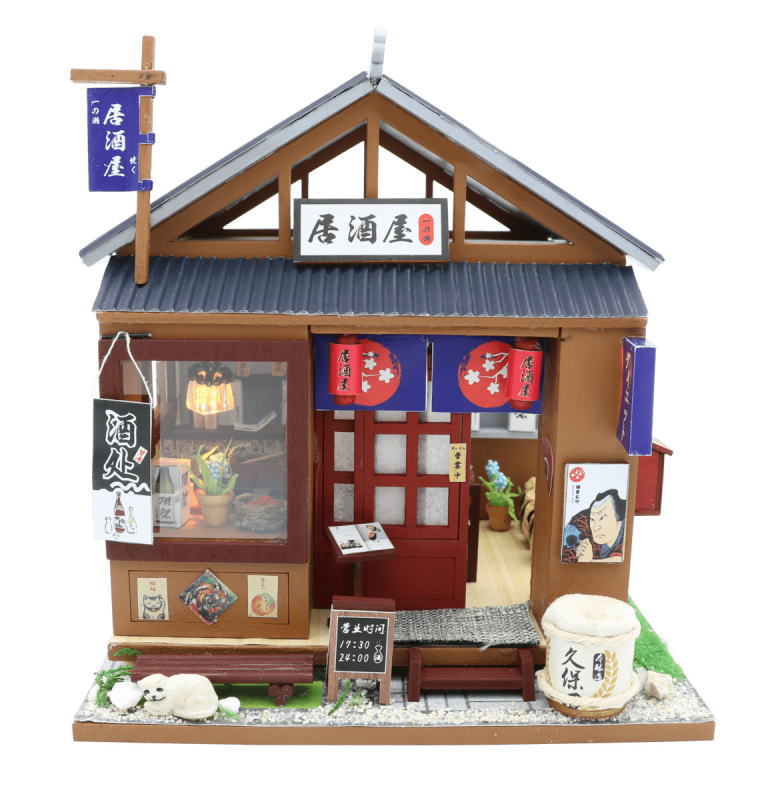 ミニチュアキット とある居酒屋 [M037Z] ドールハウス 組み立て