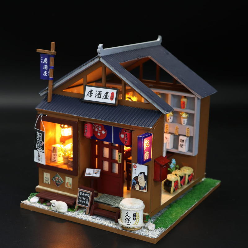 ミニチュアキット とある居酒屋 [M037Z] ドールハウス 組み立てDIY