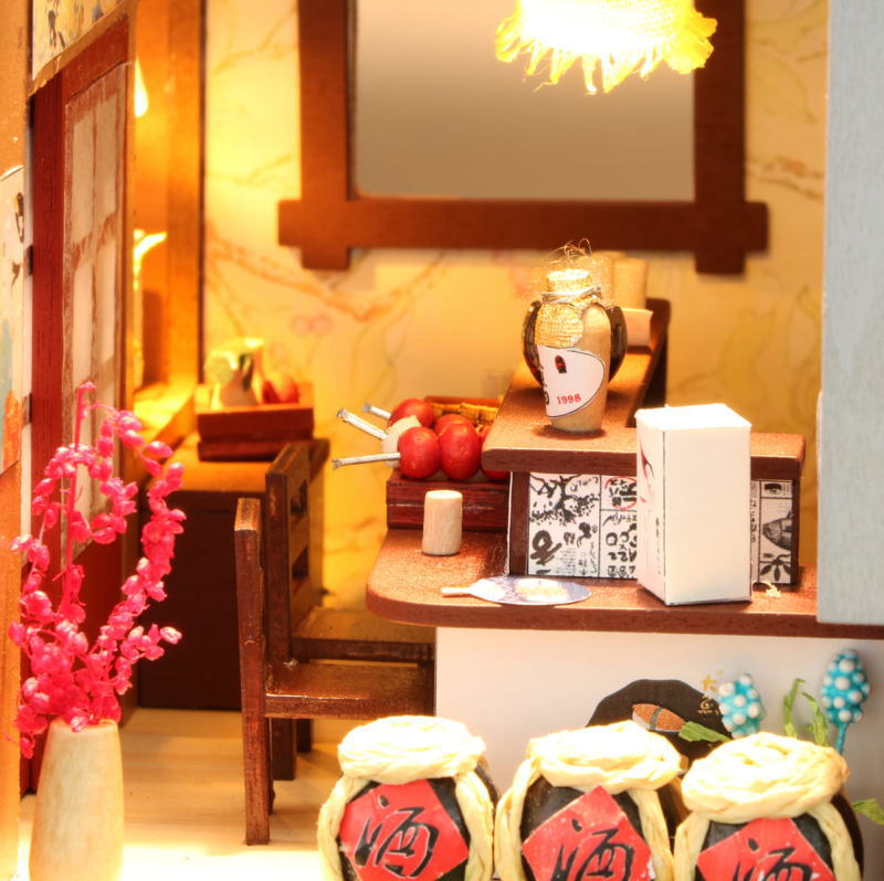 ミニチュアキット とある居酒屋 [M037Z] ドールハウス 組み立てDIY