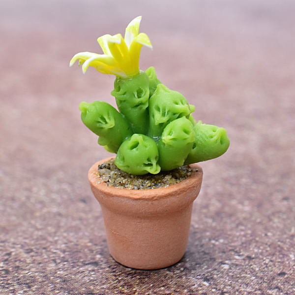 ミニチュアパーツ 鉢植えミニサボテン [CT13] (1/12スケール) [m-s]【ネコポス配送対応】【C】