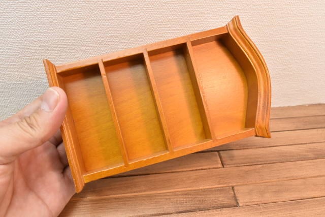 ミニチュア家具 アーチトップシェルフ くるみ色 [ID011-WL] [m-s