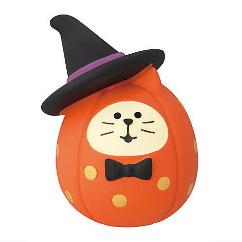 ハロウィン猫だるま パーティかぼちゃ (ZHW-29201H)】 DECOLE 