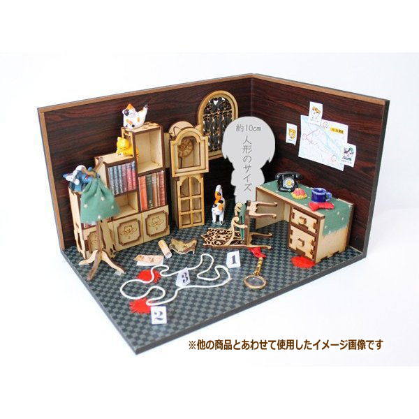 猫のミニチュア コートラック 1/12スケール 完成品 ドールハウス [m-s
