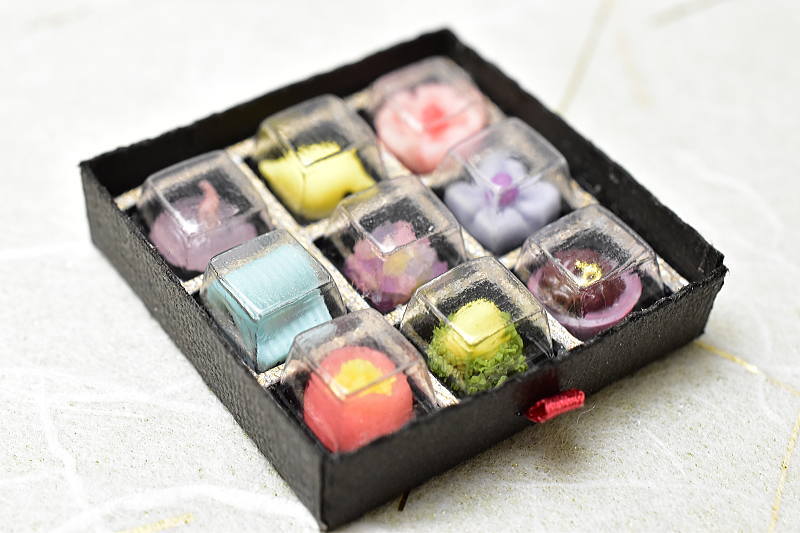 展示のみ】【送料無料】ミニチュアフード ひとくち和菓子詰合せ