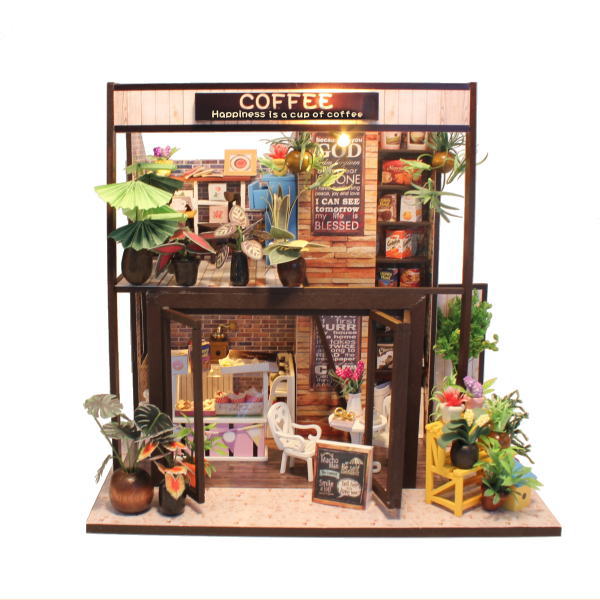 ミニチュアキット コーヒーハウス M027z ドールハウス 組み立てdiyキット パーツは塗装済み M S ネコポス不可 ミニチュア キット レーベンウッド Miniature Market