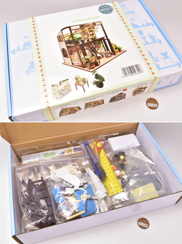 置物　ドールハウス【オーダ専用】 ミニチュアキット コーヒーハウス [M027Z] ドールハウス 組み立てDIY