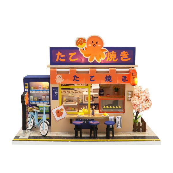 ミニチュアキット たこ焼きスター [M913Z] ドールハウス 組み立てDIY