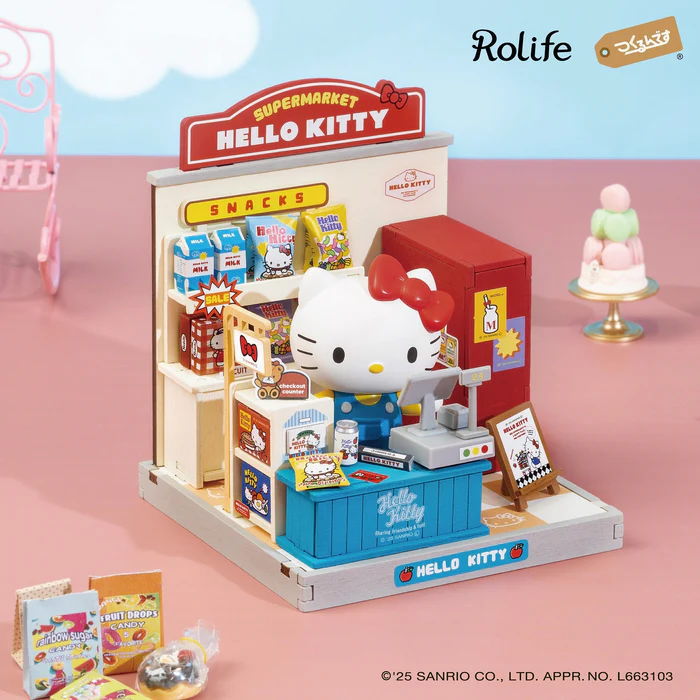 ミニチュア　ハローキティー 💗HELLO KITTY パッケージミニチュアコレクション💗 #キティちゃん と