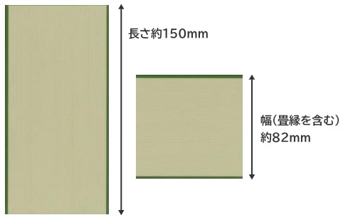 ミニチュア雑貨 1/12スケール 畳(四畳セット）C プラモデル