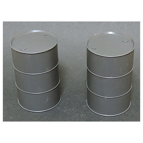 ミニチュア雑貨 1/12スケール ドラム缶 (グレー） 2本セット (ピンクタンク pinktank) [m-s] 【 ネコポス不可 】【C】