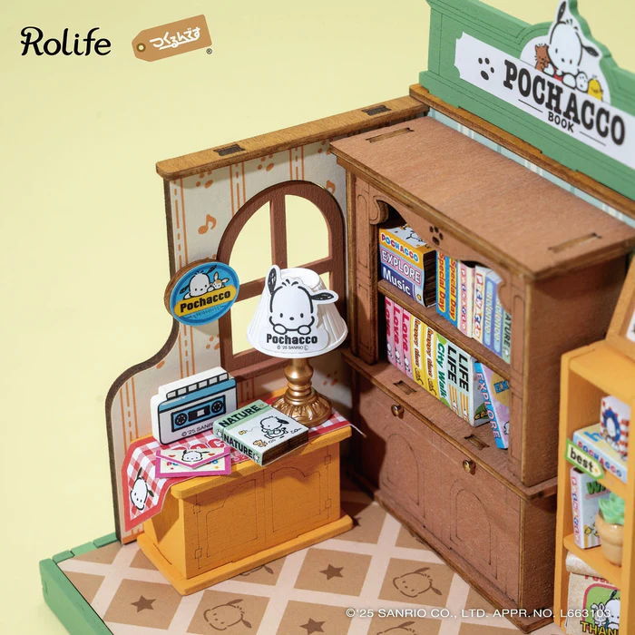 DA003：ポチャッコの本屋さん (日本語説明書) 】Rolife ROBOTIME