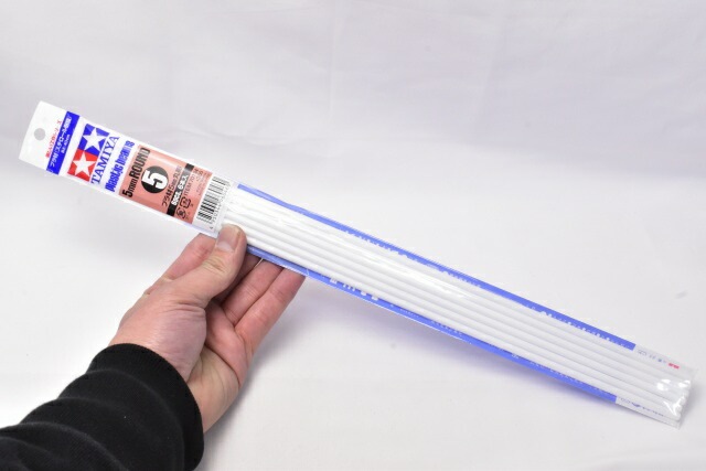 タミヤ 楽しい工作シリーズ No.134 プラ材 5mm 丸棒 6本入 (70134