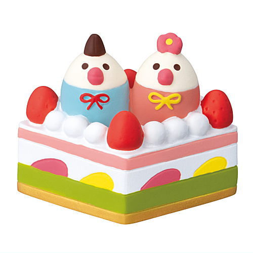 【ひなケーキ 文鳥雛 (ZMM-38507L)】DECOLE concombre デコレ コンコンブル 桜うららかひなまつり【 ネコポス不可 】【C】