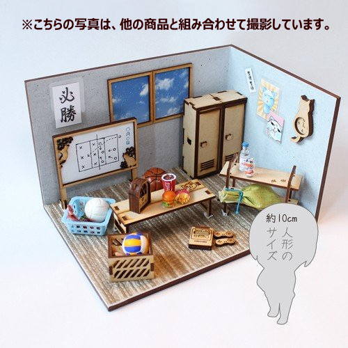 放課後の思い出ロッカー　　　ミニチュアオリジナルグッズ 猫のミニチュア ロッカー 1/12スケール 完成品 ドールハウス