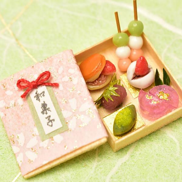 送料無料】ミニチュアフード 春の和菓子詰合せ [品番：34940 