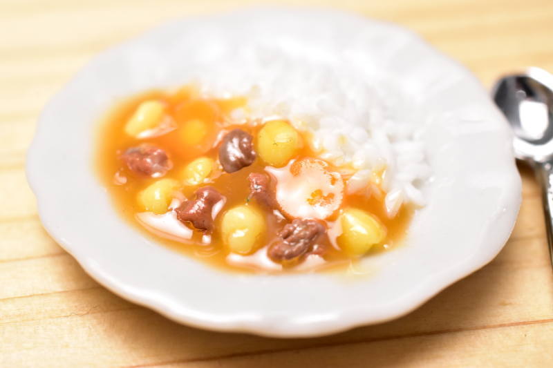 ミニチュアフード カレーライス [VRRF-76][m-s]【ネコポス配送対応