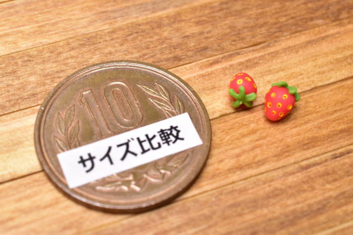 ミニチュアフード 果物シリーズ 【イチゴ [LF14] 2個セット】 (1/12スケール) [m-s]【SM】【ネコポス配送対応】【C】