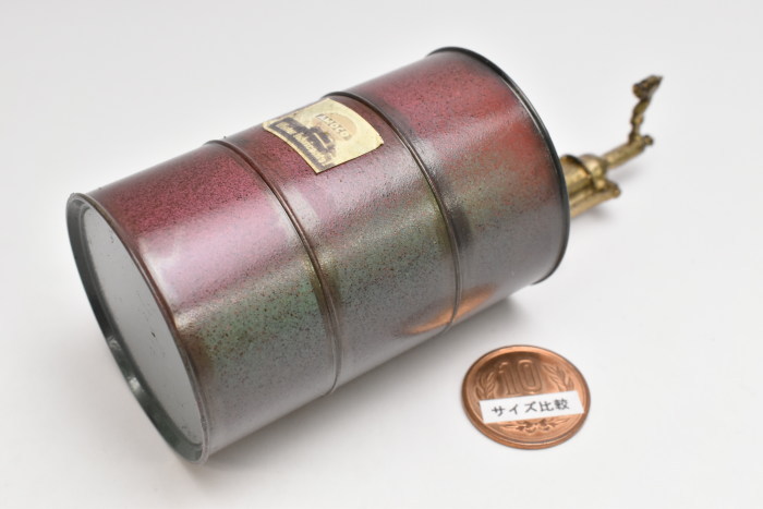 ミニチュア雑貨 ドラム缶(D) (1/12スケール) 作家：ミニ厨房庵 河合