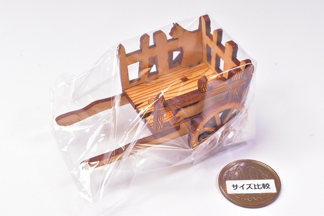 猫のミニチュア 動く荷車(にゃぐるま) 1/12スケール ドールハウス [m-s