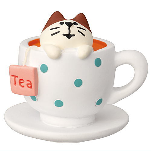 【ちびねこ 紅茶 (ZCB-38255)】DECOLE concombre デコレ コンコンブル コンコンスイーツパーラー【 ネコポス不可 】【C】