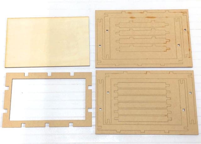 アイアン風ダイニングテーブル(天板シナベニヤ)】 ミニチュアキット 1