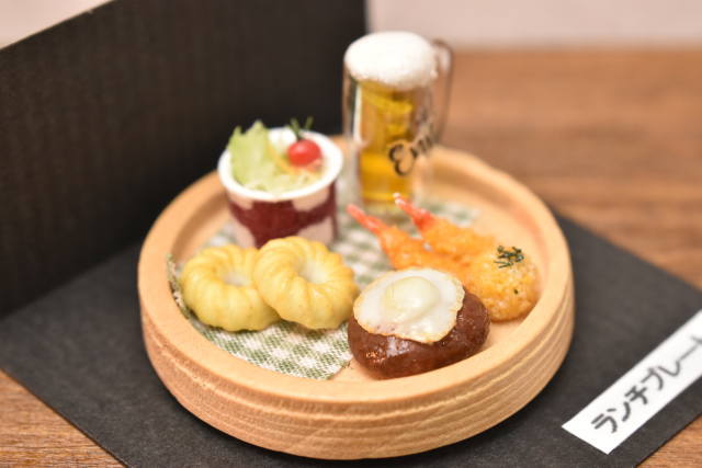 展示のみ】ミニチュアフード 「ランチプレート」 作家：京都まめひろ