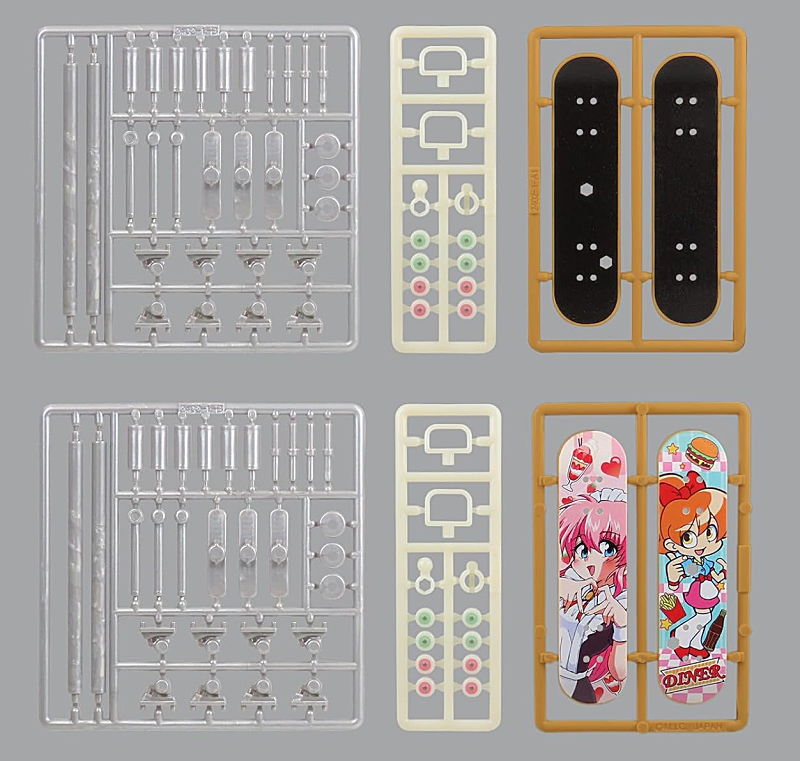 プリプラ フィギュアのスポーツ スケートボード 萌え柄 (彩色済みプラスチックモデル)【ネコポス配送対応】【C】