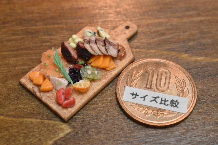 展示のみ】ミニチュアフード 「ワインオードブル」 (1/12