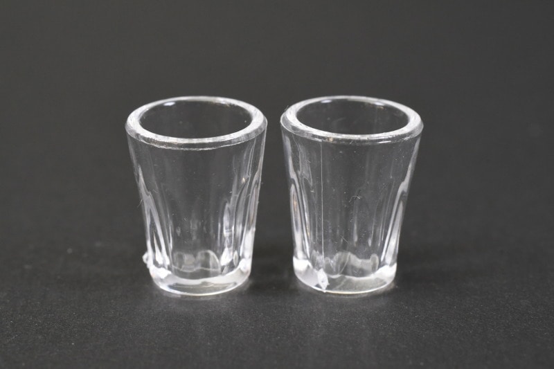 ミニチュアパーツ プラスチック製 ビストログラス 4個セット [MWDG5