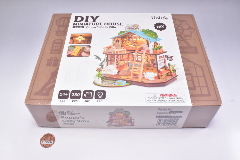 ROBOTIME ROLIFE DIYミニチュアドールハウスキット 【DG169：Puppy's Cozy Villa】※組立説明書(英語版) [m-s]【 ネコポス不可 】