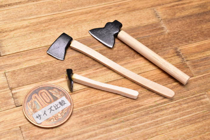 ミニチュアパーツ ワイルドな斧 3本セット [IM66395] [m-s][imp