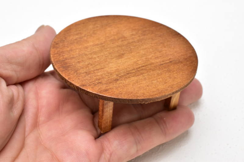 展示のみ】ミニチュア雑貨 「ちゃぶ台」 作家：京都まめひろさん