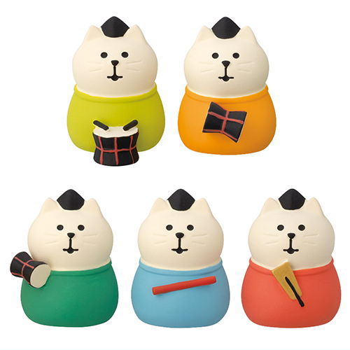 【にぎわい五にゃん囃子 (ZMM-16303L)】 DECOLE concombre デコレ コンコンブル ひなまつり2026【 ネコポス不可 】