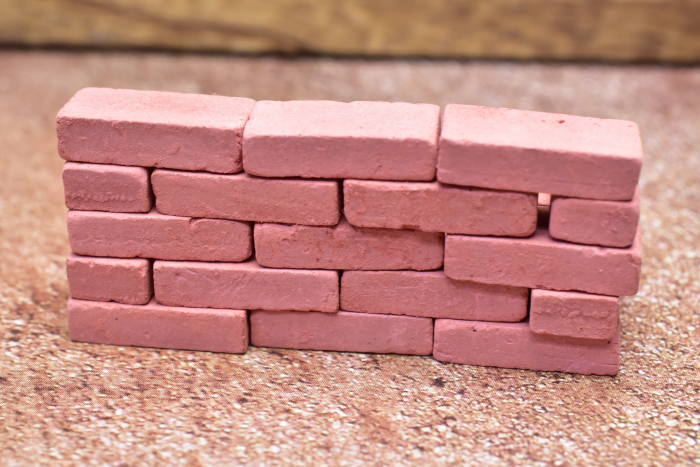 ミニチュアパーツ ミニミニレンガ 【赤レンガ】 100個セット 半サイズ10個付き [AAM0210-100][m-s]【ネコポス配送対応】【C】