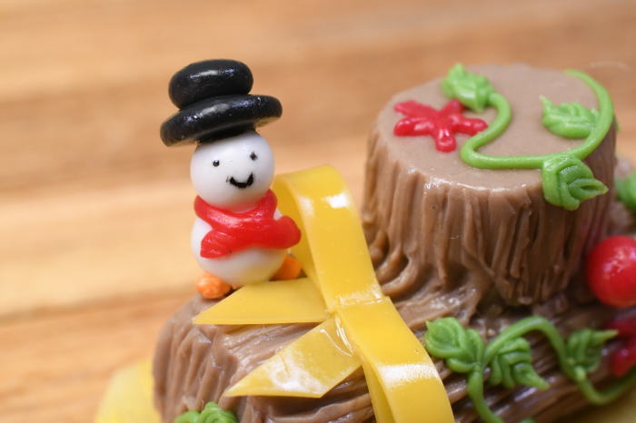 ミニチュアフード クリスマスケーキ ブッシュドノエル [YLC02] 品番