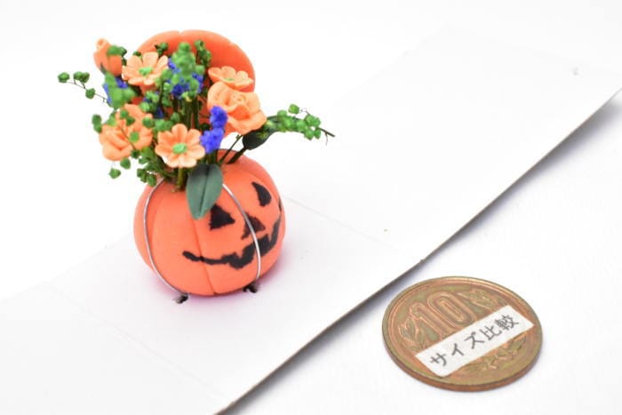 商談中　№2358　ミニチュアフラワー　ハロウィン 楽天市場】ハロウィン 飾り 秋 アレンジ アレンジメント