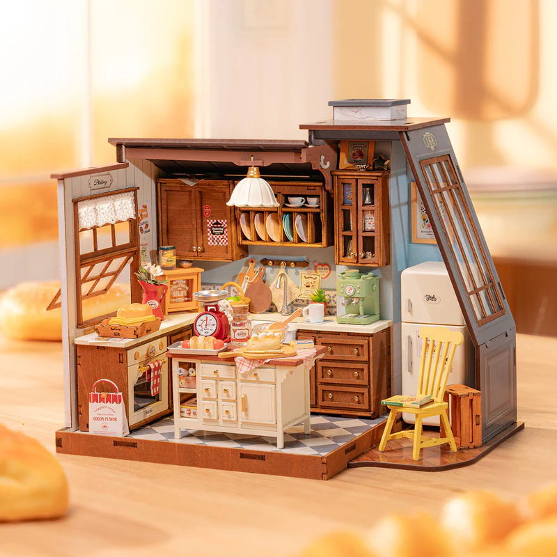ROBOTIME ROLIFE DIYミニチュアドールハウスキット 【DG172：Baking Kitchen】※組立説明書(英語版) [m-s]【 ネコポス不可 】