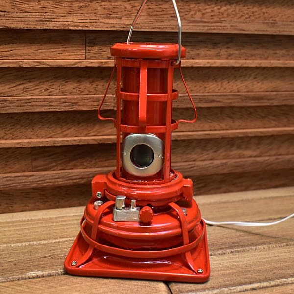 送料無料】ミニチュア雑貨 昭和のストーブ：レッド電気付き 作家：ミニ