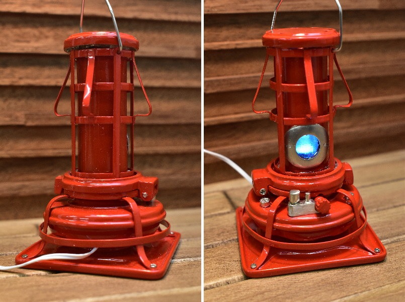 送料無料】ミニチュア雑貨 昭和のストーブ：レッド電気付き 作家：ミニ