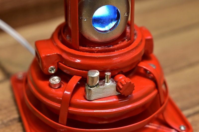 送料無料】ミニチュア雑貨 昭和のストーブ：レッド電気付き 作家：ミニ