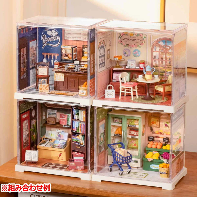 ROBOTIME ROLIFE DIY ミニチュアハウス ミニスーパークリエイターシリーズ 【DWS02B：Honey Tea Lounge】※組立説明書(英語版) [m-s]【 ネコポス不可 】