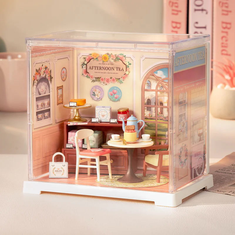 ROBOTIME ROLIFE DIY ミニチュアハウス ミニスーパークリエイターシリーズ 【DWS02B：Honey Tea Lounge】※組立説明書(英語版) [m-s]【 ネコポス不可 】